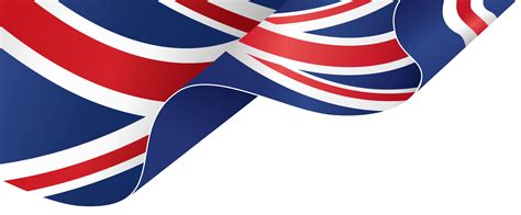 Waving flag of UK isolated on png or transparent background,Symbols of ...