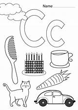 Letter C Coloring Pages  Educational Printout For Preschoolers sketch template