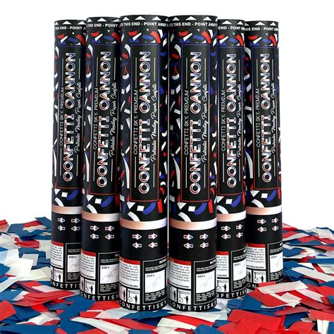 Patriotic Confetti Cannons | 6 PACK | Confetti Sky