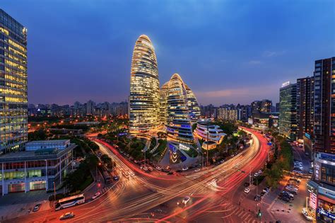 Beijing Soho at night [2000x1333] • /r/CityPorn | Beijing city, Beijing, City architecture