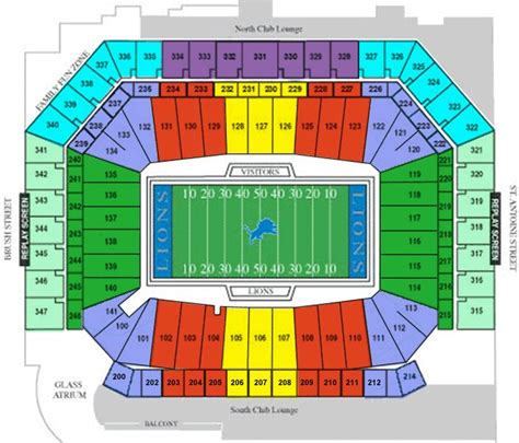 Ford field Detroit Lions seating chart | State of michigan, Detroit lions, Detroit