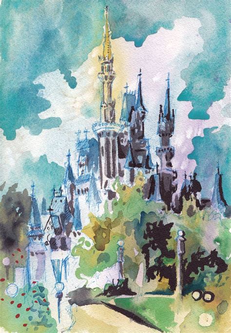 186 best disney watercolor images on Pinterest | Disney magic, Disney ...