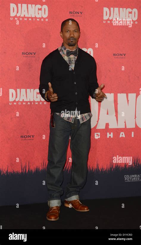 US actor Jamie Foxx poses during a photocall for his new film 'Django Unchained' in Berlin ...