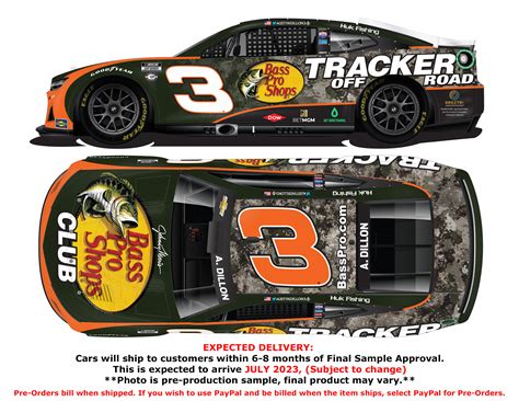 Austin Dillon 2023 Bass Pro Shops 1:64 Nascar Diecast