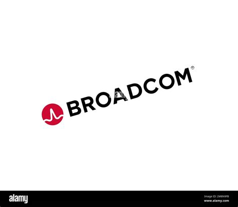 Broadcom Corporation, rotated logo, white background Stock Photo - Alamy