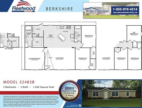 Fleetwood Mobile Homes Floor Plans 1993 - floorplans.click