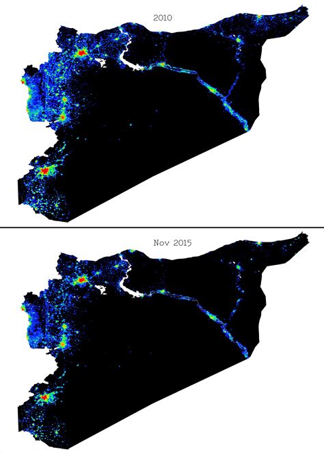 HD: Syria population density map 2010-2015 : syriancivilwar