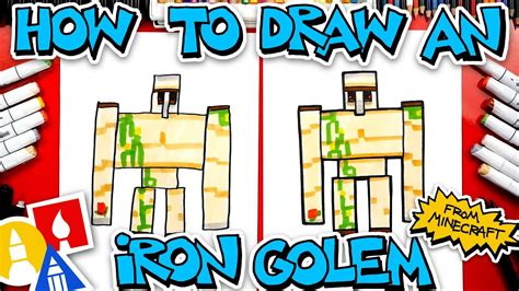 Comment dessiner un golem de fer Minecraft