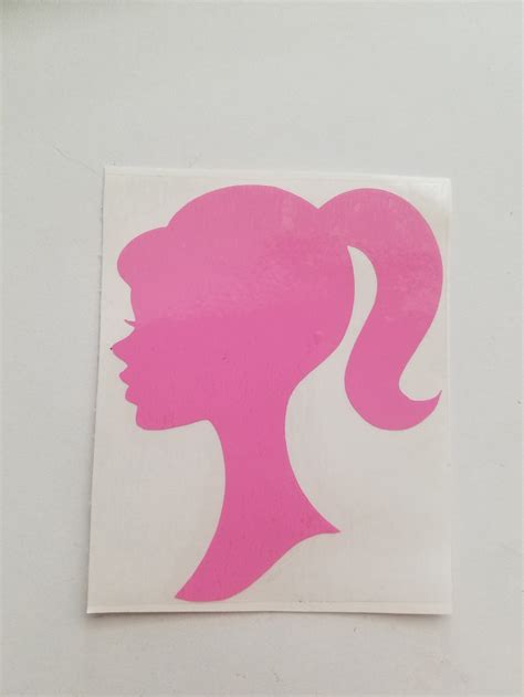 Barbie Silhouette Sticker | Etsy