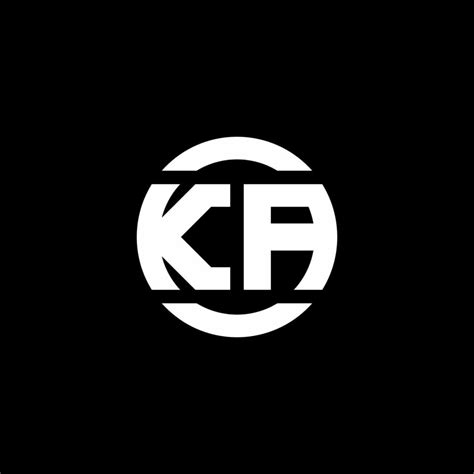 KA logo monogram isolated on circle element design template 3740903 ...