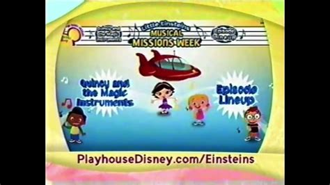 PlayhouseDisney.com/Einsteins Quincy And The Magic Instruments Promo (April 2007) - YouTube