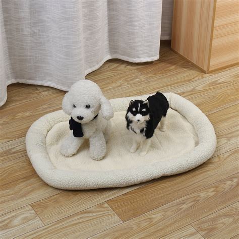 Dog Bed Mat Comfortable Soft Crate Pad Anti-Slip Washable Dog Crate Pad for Large Medium Dogs ...