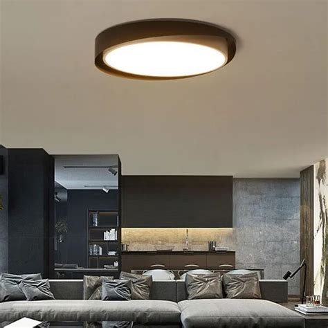 Minimalist LED Ceiling lamp Art Round Acrylic ceiling lighting Nordic ...