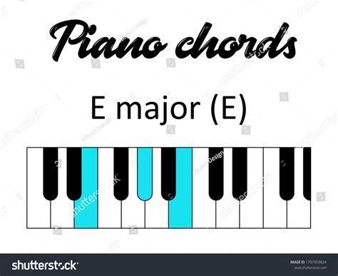 E Major Chord Piano