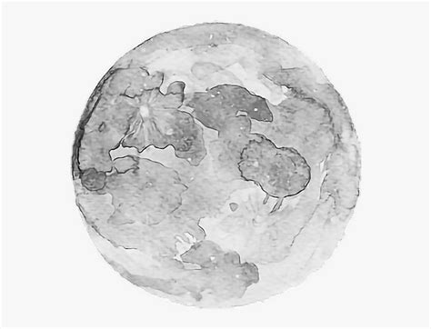 #aesthetic #moon #tumblr #blackandwhite #dark - Aesthetic Moon Drawing Png, Transparent Png ...