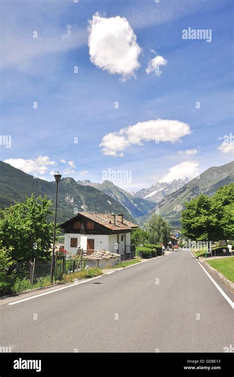 Road in italian Alps Stock Photo - Alamy