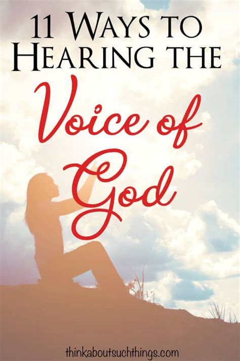 Hearing The Voice Of God: 11 Ways God Speaks To Us | Think About Such ...