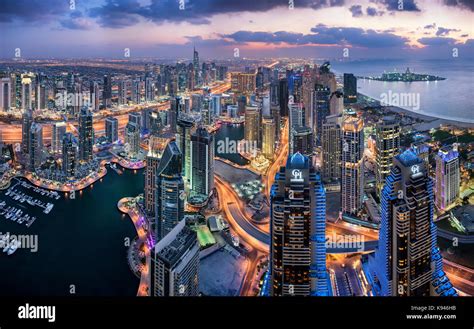 Dubai aerial view hi-res stock photography and images - Alamy