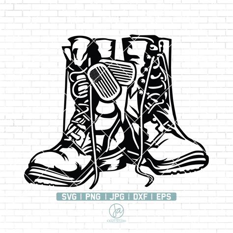 Combat Boot Print Clip Art