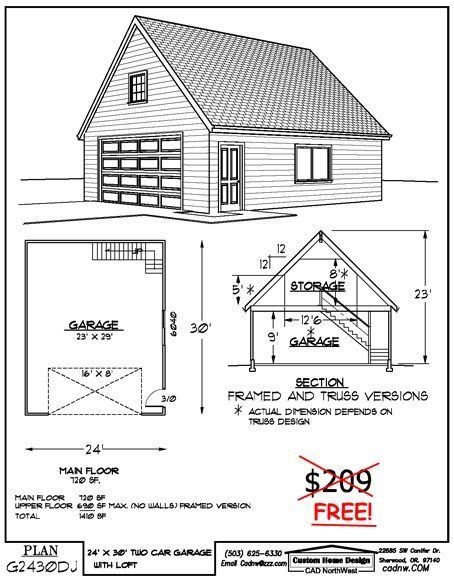 Best representation descriptions: Free 24 X 30 Garage Plans Related ...