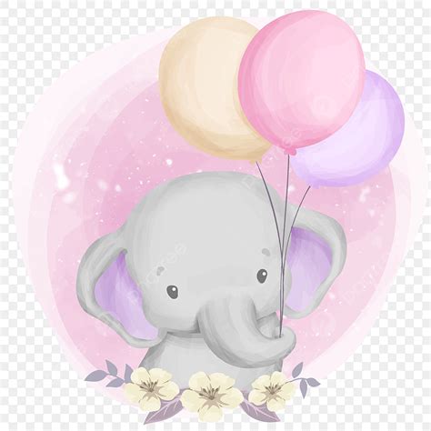 Cute Baby Elephant Vector Design Images, Cute Baby Elephant Playing ...