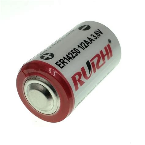 Lisocl2 Er14250 3.6v Er14250m Lithium 1/2aa Battery With Wire Connector - Buy Li-socl2 Battery 3 ...