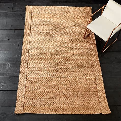 hida braided border abaca rug | CB2