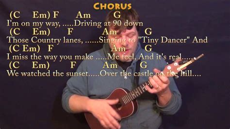 Castle on the Hill (Ed Sheeran) Ukulele Cover Lesson in C with Chords/Lyrics - YouTube