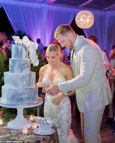 NFL star J.J. Watt shares photos from his Bahamas wedding to soccer star Kealia Ohai