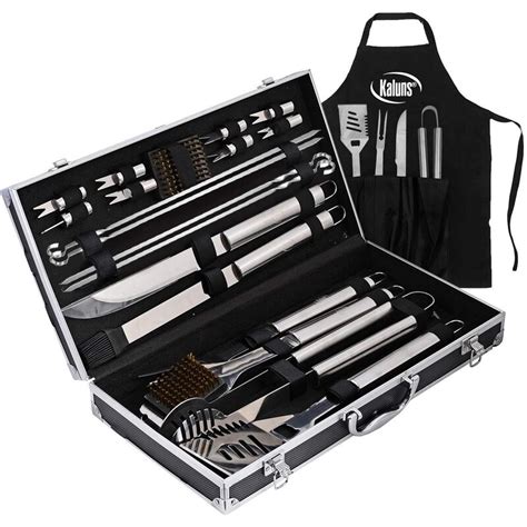 Kaluns Grill Accessories, Grill Set, 21 Piece Grilling Utensil Set ...