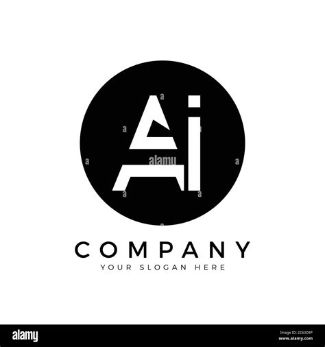 AI Logo Design Business Typography Vector Template. Creative Linked ...