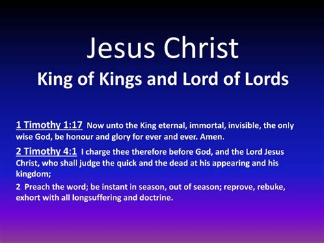 PPT - Jesus Christ King of Kings and Lord of Lords PowerPoint Presentation - ID:4872933