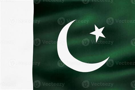 3D-Illustration of a Pakistan flag - realistic waving fabric flag ...