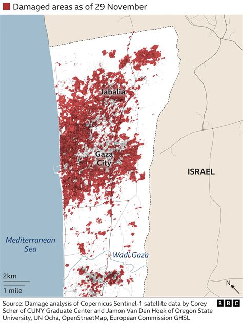 Nearly 100,000 Gaza buildings may be damaged, satellite images show