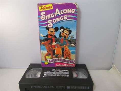 Disney Sing Along Songs Mickey’s Fun Songs Beach Party At Walt Disney World VHS 786936472134 | eBay