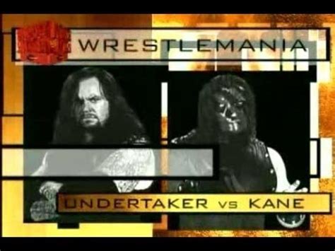 Wwe Wrestlemania 14 Undertaker vs Kane Highlights 2k16 - YouTube