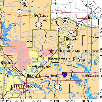 Little Rock Air Force Base, Arkansas (AR) ~ population data, races, housing & economy