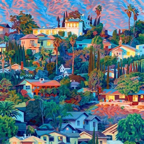 Expressive Oil Paintings Capture the Colorful Hills of Los Angeles