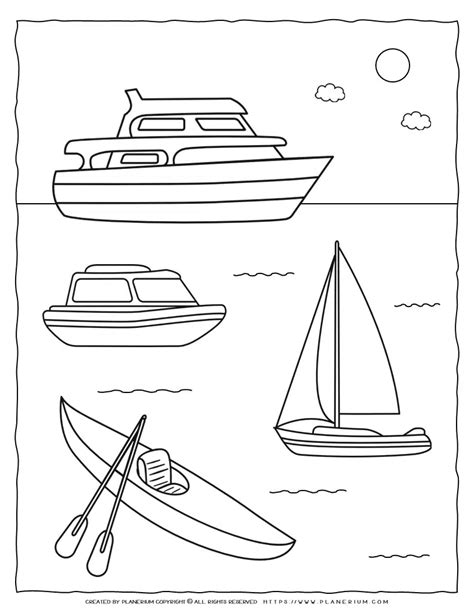 Water Transport Coloring Page | Planerium