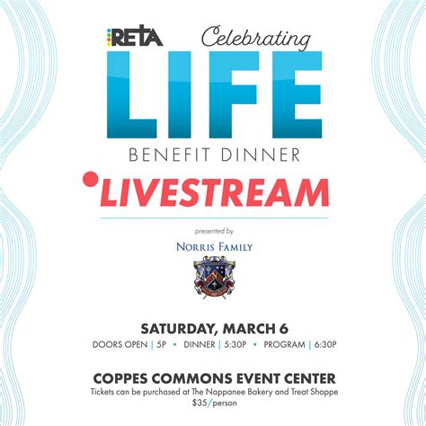 RETA Benefit Dinner at Coppes Commons — Visit Nappanee