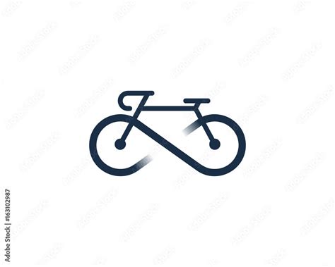 Bike Icon Logo Design Element Stock Vector | Adobe Stock