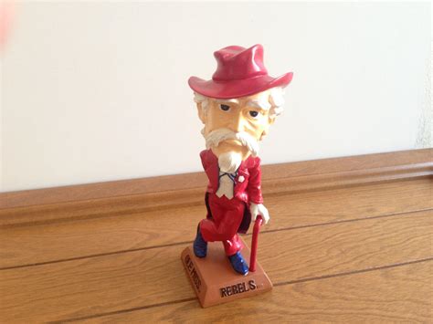 Ole Miss Rebels Colonel Reb Mascot Bobblehead Brand New Box Uni of ...