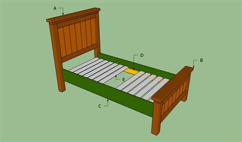 Woodwork Bed Frame Plans Twin PDF Plans