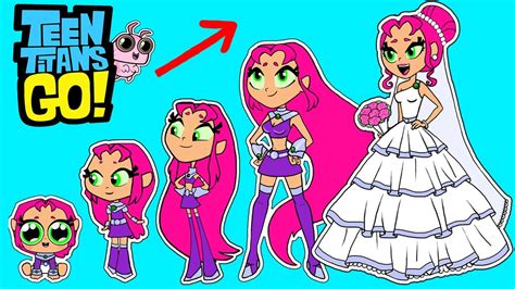 Growing up Teen Titans Go! My draw Arts! Characters in a wedding dress ...