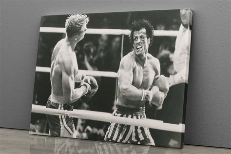 Rocky Balboa Vs Ivan Drago Poster Movie Boxing Canvas Wall Art - Etsy