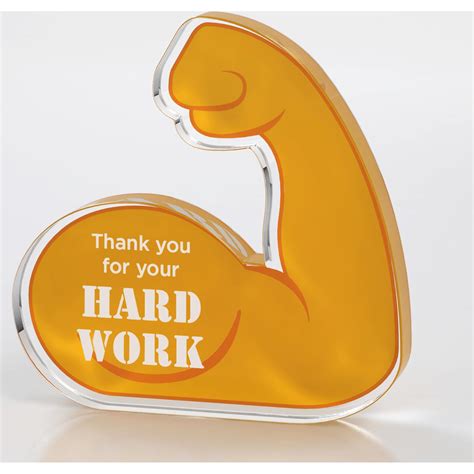 Logo Strong Arm Emoji Acrylic Awards | Awards | Desktop Awards