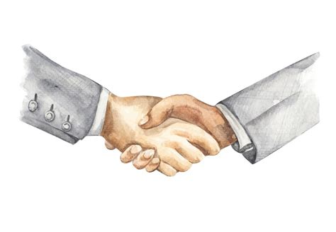 Watercolor painting of businessman handshake. 3003131 Vector Art at Vecteezy