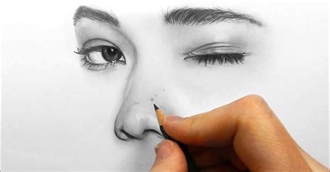 Drawing, shading and blending a portrait with pencil - Pintando.org