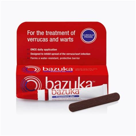 Bazuka Treatment Gel Red For Verruca & Warts 6g - Picture 1 of 1