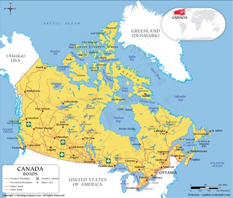 Map Of Canada Roads - Get Latest Map Update